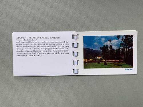 Vintage Postcard Booklet ~ California Franciscan Missions Color Album Prints - Picture 6 of 12