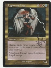 Apocalypse  MTG  Lightning Angel   signed by  Rk Post