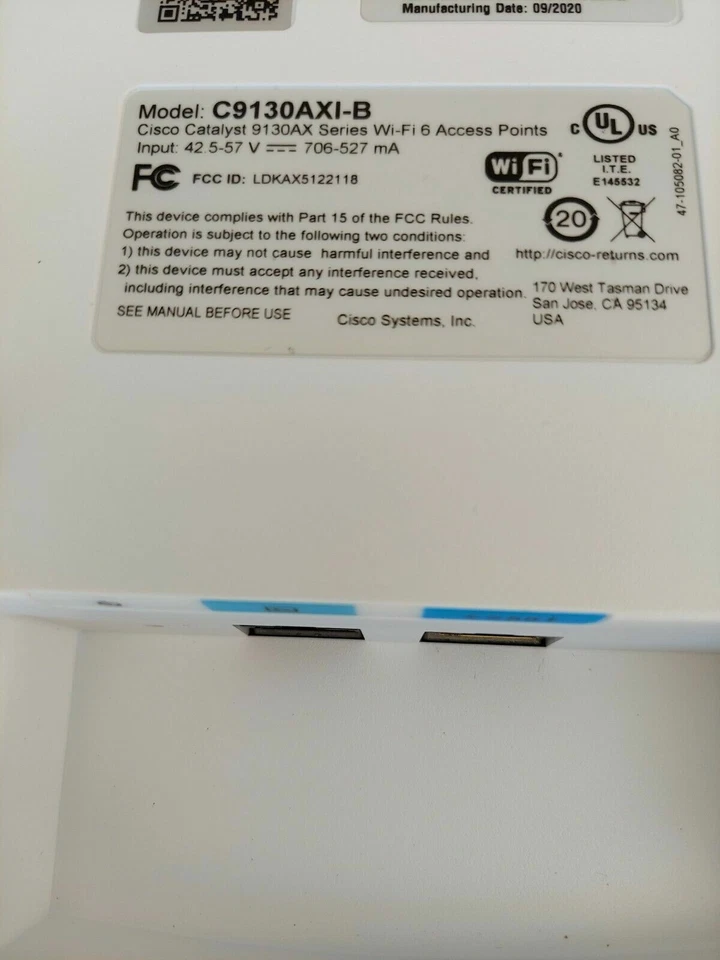 Punto de acceso inalámbrico Cisco Catalyst C9130AXI-B 9130AXI - Antena interna B Foto 3 de 4