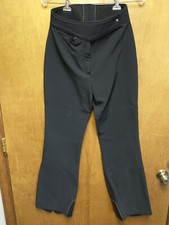 OBERMEYER Women black stretch ski pant Stirrup Sz 10 R Entrant MADE IN JAPAN