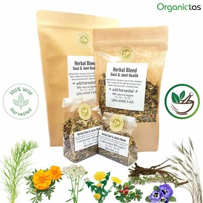 ORGANICTAS Herbal Tea Blend Gout, Arthritis & Rheumatism Relief, Joint Support, All Natural
