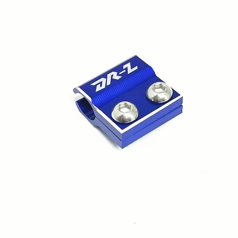 Guía de abrazadera de manguera de línea de freno delantero + trasero azul para Suzuki DRZ400SM 2005-2023 Foto 4 de 4