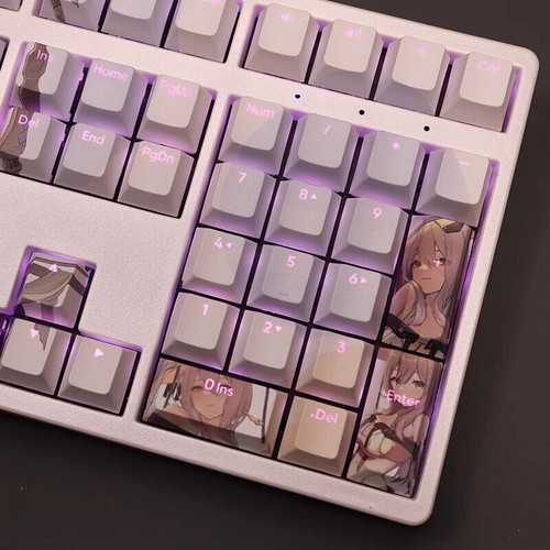 Nikke PBT RGB Cherry MX Anime Keycaps For Mechanical Keyboard 108 Keys - Picture 5 of 6