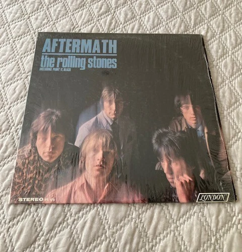 ROLLING STONES “AFTERMATH” STEREO, 1st U.S. PRESS, PS 476, SHRINK, ORIG. OWNER