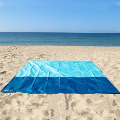 Große Strandmatte Picknickdecke Handtuch sandfrei wasserdicht Camping Garten XL