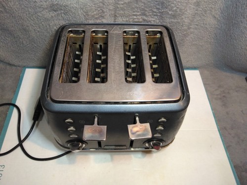 Morphy Richards Evoke Premium 4-Slice Toaster Steel Blue Working WELL USED WORN - Picture 7 of 24