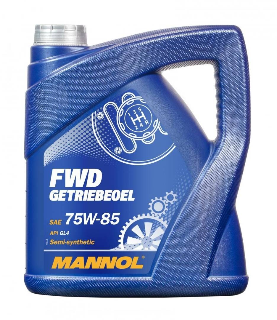 Huile semi-synthétique pour engrenages MANNOL FWD 75W85 API GL4 bidon de 4L