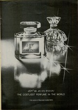 1978 JOY de Jean Patou Costliest Perfume in the World Baccarat Vintage Print Ad