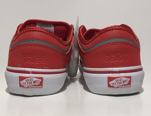 Vans Rowley Original Popcush Mens Size 8.5 Racing Red Skateboarding Shoes - 第 4/5 張圖片