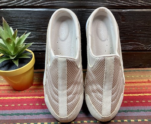 👞Tenis/zapatos sin cordones de cuero "Easy Spirit"" para mujer beige talla EE. UU. 7 M 👞 - Imagen 6 de 10