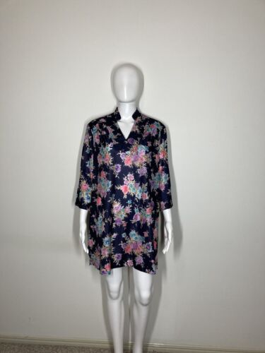 Vintage 60s 70s Eugen Bright Tunic Top XL XXL - Picture 2 of 18