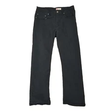 Wrangler jeans mens 34x30 regular straight black stretch denim pants lightweight