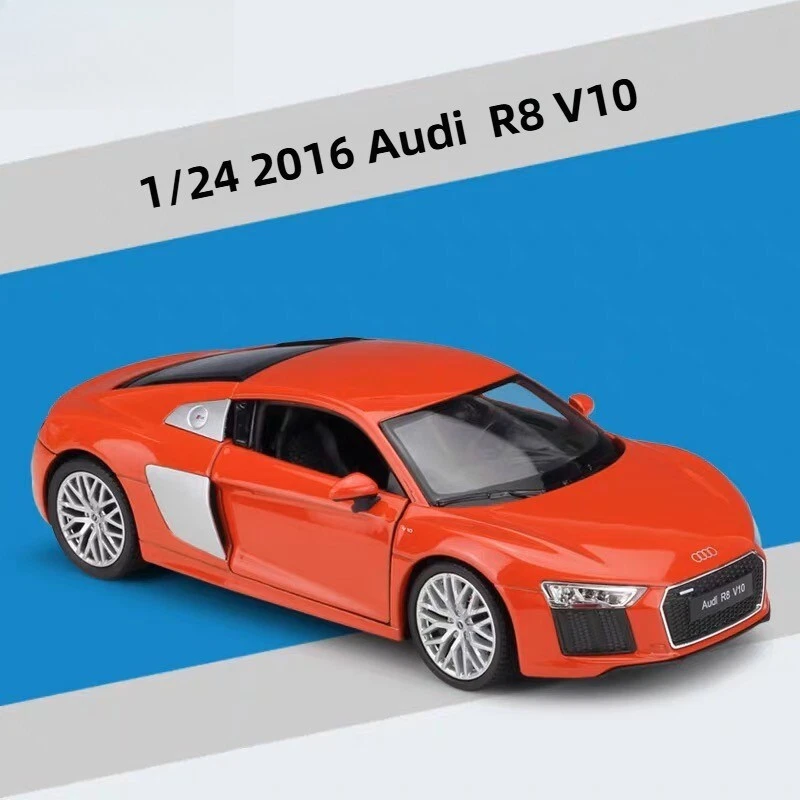 Металлическая модель автомобиля Audi R8 V10 2016 масштаб 1:24 игрушки украшение ИДЕЯ ПОДАРКА - Изображение 4 из 4