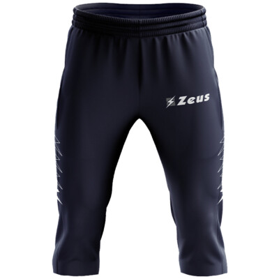 Zeus Enea Herren Fußball Fitness Laufsport 3/4-Trainings Shorts schwarz navy neu