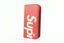 Louis Vuitton Supreme Red Epi Leather iPhone 7 Folio Case 1LV721