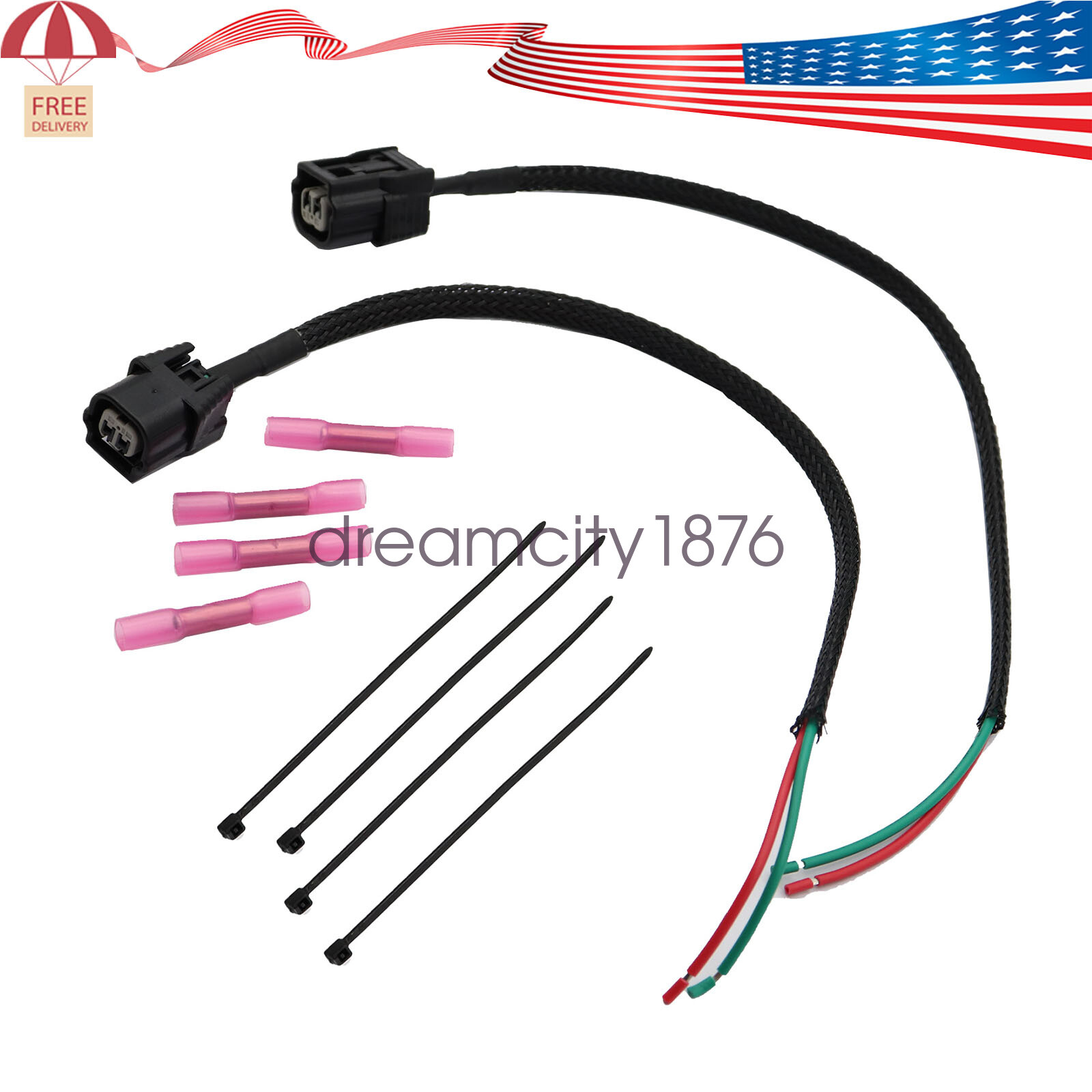Fuel Injector Wire Pigtail Connector For Honda Pioneer 1000 – Repair Kit, Easy Install
