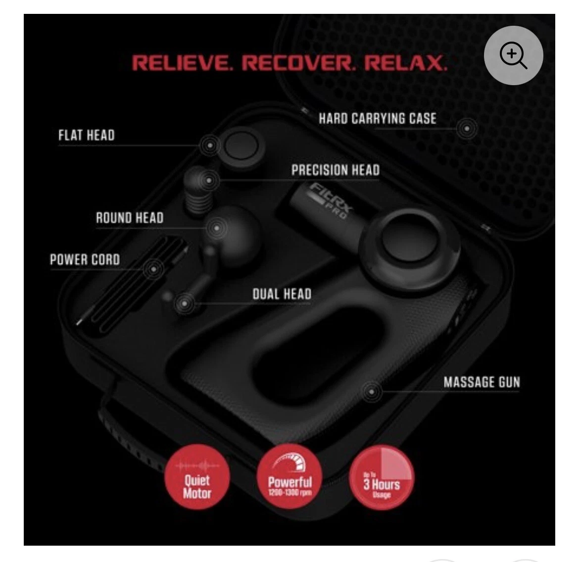 FITRX PRO MASSAGE GUN Tzumi®