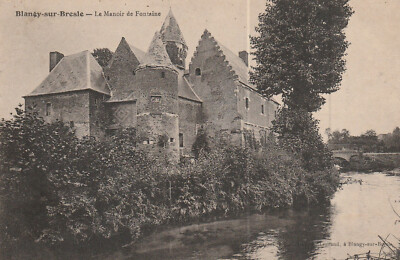 Old postcard BLANGY SUR BRESLE LE MANOIR DE FONTAINE