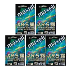 5x Maxell S-VHS-C XR-S 30min Super-VHS-C Kassette