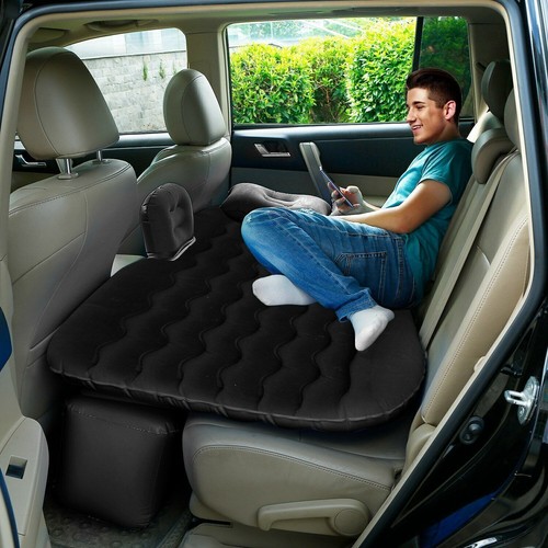 Car SUV Air Bed Sleep Travel Inflatable Mattress Seat Cushion Mat Camping w Pump - Picture 16 of 26