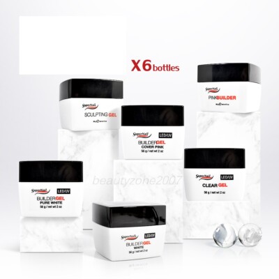 SuperNail LED/UV UV Gel 2oz 56g x 6 Bottles *Choose any one*
