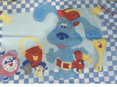 Vintage 2000 Blues Clues pillow case Dan River USA Viacom New Sealed NOS