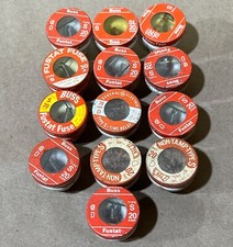  Lot of 13 Buss Fustat S-20 Dual Element Time Delay Fuse Type S Type D 20 Amps