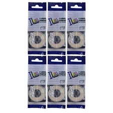 6PK Black on Clear Tape Cartridge XR-9X for Casio KL60 EZ Label 9mm