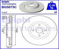 Delphi 2X Bremsscheibe Vorne Ø280 Mm BelüFtet FüR Mazda MX-5 IV ND 2.0 1.5 Fiat