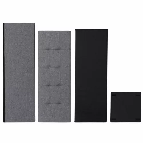 Folding Storage Ottoman Bench Foot Rest Foot Stool for Bedroom Entryway Indoor - Imagen 9 de 93