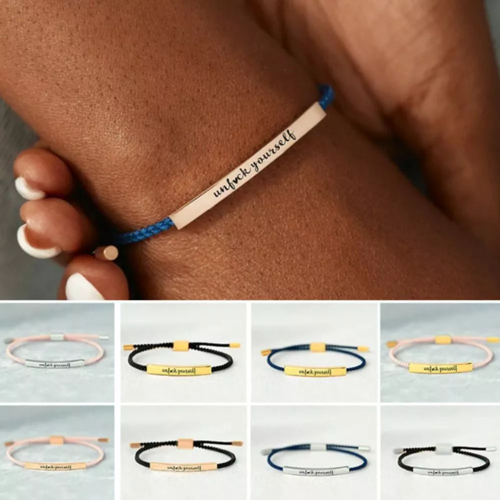 UNF CK Yourself Tube Bracelet Braided Bracelet Women Men Best