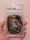 Panini Select 2020 Premier Level Tom Brady #101 White Prizm Die-Cut PSA 10
