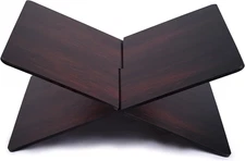 Wood Book Stand 2-Piece Acrylic Book Holder12.5 x 9.5X 5.5 in Reading Open Large