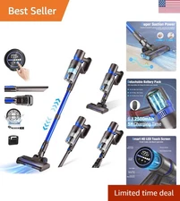 Intelligent Cordless Vacuum Cleaner - Hurricane Suction & Ergonomic Design Blue
