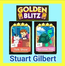 ??Monopoly-Go golden blitz ??1 x Talk show ??1 x Tortoise Trot ?? instant send