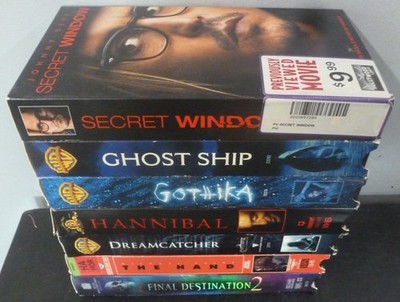 Lot Of 7 Horror Thriller Slasher VHS Movies hannibal gothika the hand ghost ship