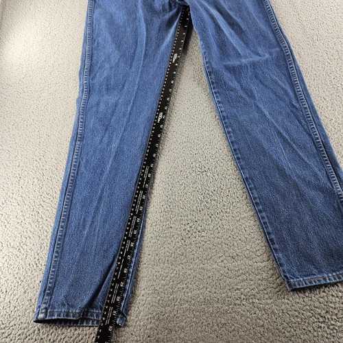 Vintage Wrangler Jeans Womens 16x32 Blue Denim High Rise Straight Leg Made USA - Picture 8 of 14