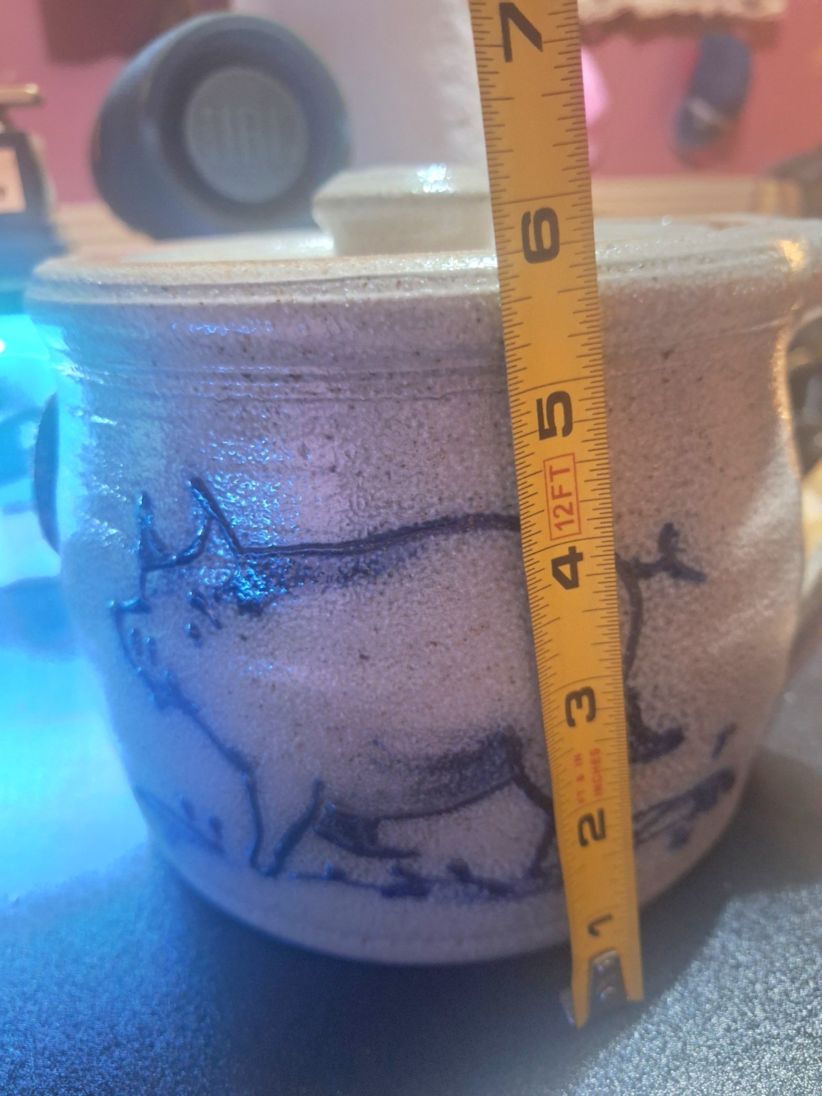 Vintage ROWE POTTERY 🩵Glaze Heavy Handmade with Original Cover