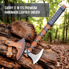 Viking Axe of Ragnar Lothbrok Hunting Axe with Rose Wood Handle