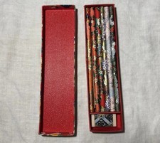 Vintage Japanese Washi Paper Pencils Lot Of 6...