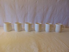 6 Alessi For Delta White Coffee Mugs