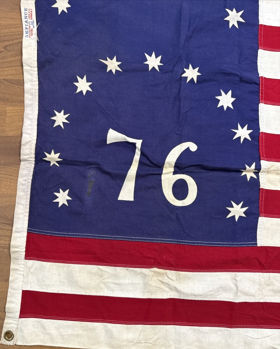Defiance Annin & Co Verona Nj U.S. 13 Star American Flag 60”X32
