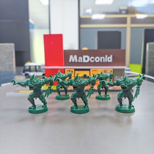 Mini figuras de repuesto de juego de mesa de fantasía Hero Quest FIMIR 5 piezas verde - Imagen 2 de 3