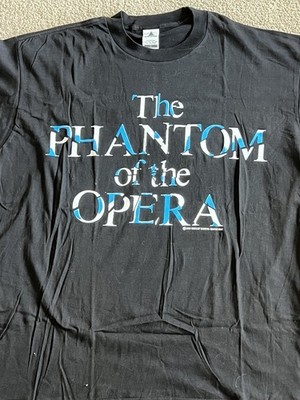 Vintage Phantom Of The Opera T Shirt Broadway Dewynters XL Black