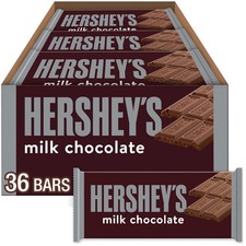 Hershey's Milk Chocolate Candy Bars, 36 Count