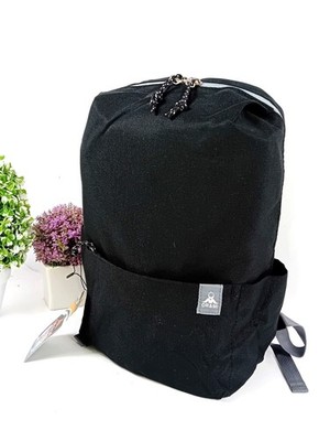 Rucksack Herren Damen Ultraleicht Canvas Schwarz Schule Arbeit Büro Reise 49309