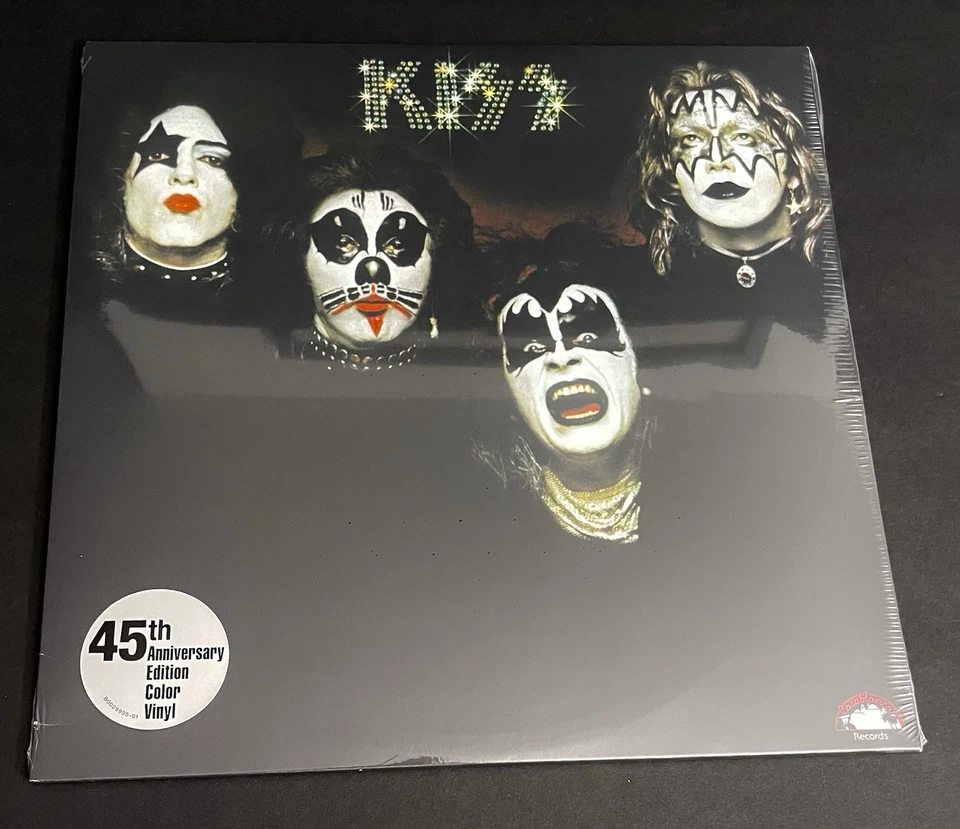 KISS ~ Self-Titled LP 45th Anniv. White & Black Color 180Gr Ltd Edition Sealed - Image 2 of 4