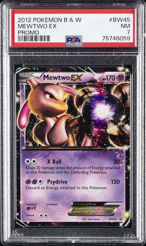 Mewtwo-EX graded PSA 7 for sale on eBay