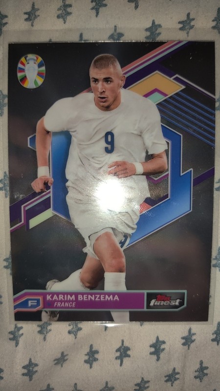 2023 Topps Finest Road to UEFA Euro 2024 - Karim Benzema #29 France Base NM