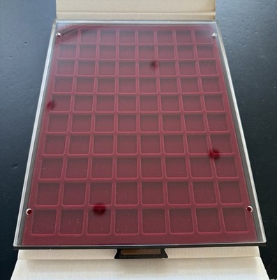 Leuchtturm Münzbox MB 80 Fächer 24 x 24 mm Rauchfarben